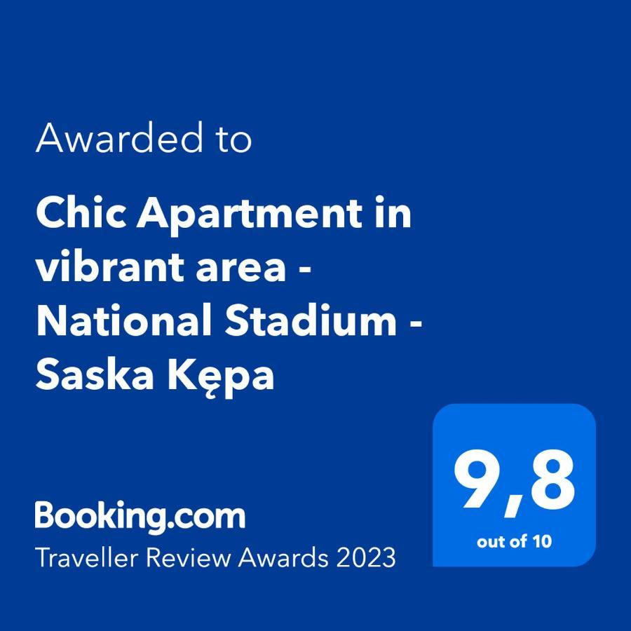 Chic Apartment In Vibrant Area - National Stadium - Saska Kepa Warsaw Ngoại thất bức ảnh